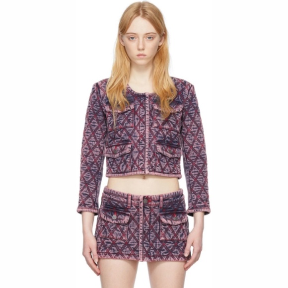 DIESEL PINK QUILTED JACKET Size S - Picture 4 of 7